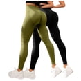 thumbnail image 1 of felwors 2 Pack Compression Leggings for Women Anti Cellulite Leggings Lifting Resistance Band Scrunch 2Pcs Legging (Army Green, XXXL), 1 of 4