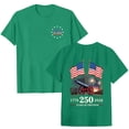 thumbnail image 1 of felwors 250 Years America Shirt for Women Vintage Happy 250th Birthday USA Shirt Independence Day 1776-2026 Freedom Shirts (Green, M), 1 of 9
