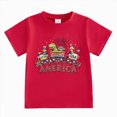 thumbnail image 1 of felwors 4th of July Shirt for Boy Girl Toddler Patriotic Bow T-Shirt -Cute Ice Cream Shirt Kid 250th Anniversary Tee Top (2-3 Years,Watermelon Red), 1 of 5