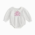 thumbnail image 1 of felwors Baby Girl Boy Bubble Romper Infant Peter Pan Collar Onesie Sweatshirt Fall Winter Newborn Coming Home Outfit, 1 of 4