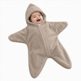 thumbnail image 1 of felwors Baby Starfish Onesie,Cozy Star Babies Swaddle Bag,Infant Soft Fleece One Piece Romper,Fall Winter Warm Outfits, 1 of 7