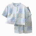 thumbnail image 1 of felwors Big Girls Pajamas Cute Short Sleeve & Pants 2-Piece PJ Set(Green,18-24 Months), 1 of 5