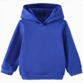 thumbnail image 1 of felwors Boys Pullover Hoodie Sweatshirts for Kids, Teen Boys (Blue,2-3 Years), 1 of 7