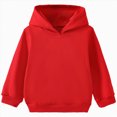 thumbnail image 1 of felwors Boys Pullover Hoodie Sweatshirts for Kids, Teen Boys (Red,9-10 Years), 1 of 7