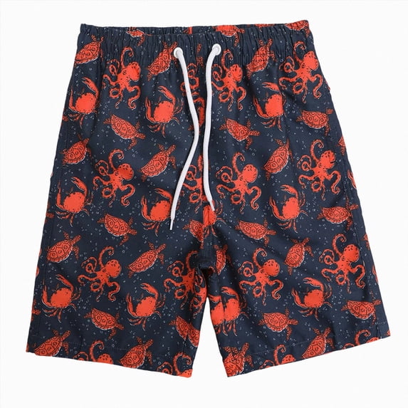 felwors Boys Swim Trunks with Boxer Liner UPF 50+ Quick Dry Board Shorts Youth Bathing Suits Beachwear for Kids (14-16 Years,Wine)
