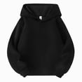 thumbnail image 1 of felwors Boys and Girls Oversized Hoodies Pullover Workout Sweatshirts for Teen Boys and Girls (Black,3-4 Years), 1 of 7