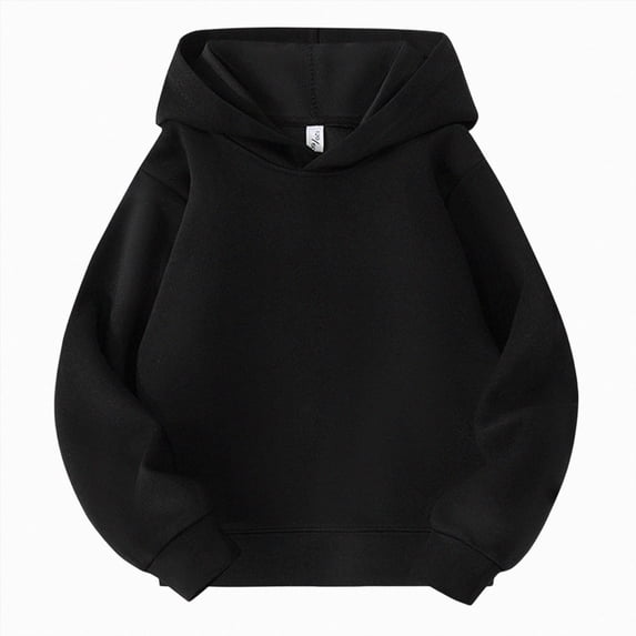 felwors Boys and Girls Oversized Hoodies Pullover Workout Sweatshirts for Teen Boys and Girls (Black,3-4 Years)