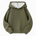 thumbnail image 1 of felwors Boys and Girls Oversized Hoodies Pullover Workout Sweatshirts for Teen Boys and Girls (Green,11-12 Years), 1 of 7