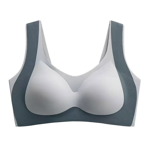 felwors Bras for Older Women,Seamless Wire-Free Push-Up Bra,Rosiaa Ultimate Lift Bra Light Blue, M
