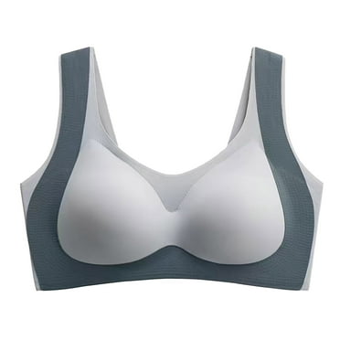 felwors Bras for Older Women,Seamless Wire-Free Push-Up Bra,Rosiaa Ultimate Lift Bra Light Blue, XL
