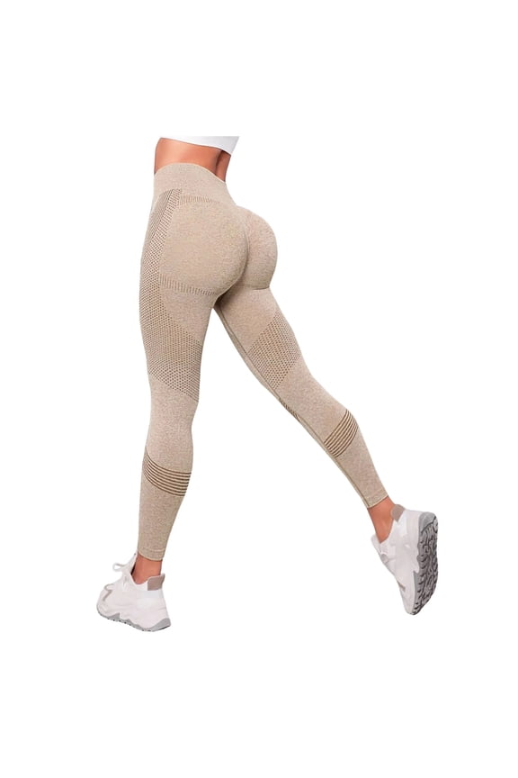 Celsior Anti Cellulite 3D Leggings Womens Lifting Tummy Control Resistance Band Compression Cellumove Yogo Pants (Khaki, L)