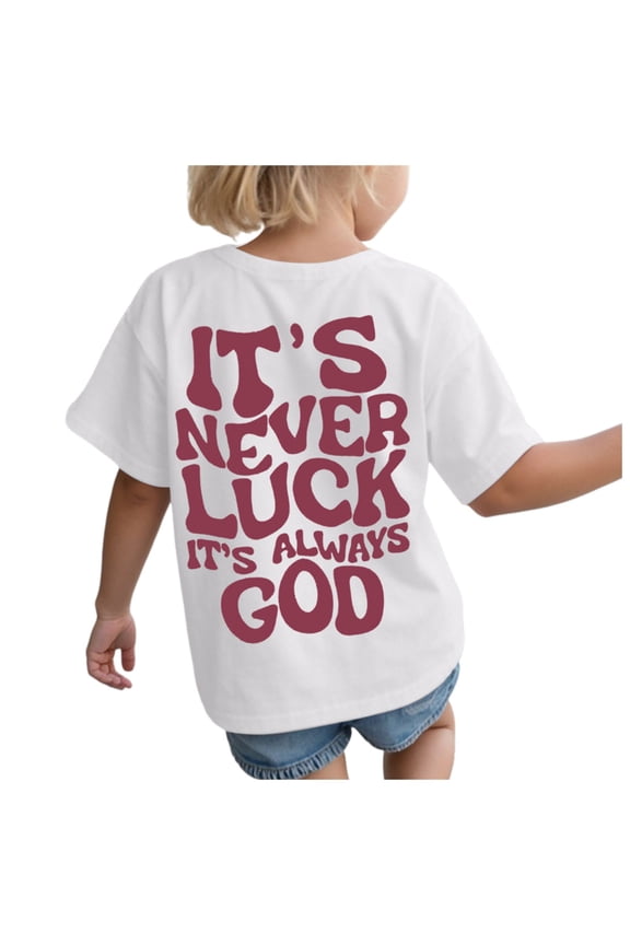 Christian God Shirts Teen Girls Jesus Tshirts for Girls Religious Inspirational Bible Verse Tees Kids 2-14 Tops (5-6 Years, White)
