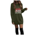 thumbnail image 1 of felwors Christmas Sweatshirt Women Xmas Holiday Tops Funny Plus Size Gnomes Print AG, M, 1 of 7
