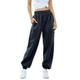 thumbnail image 1 of felwors Cinch Bottom Sweatpants for Women with Pockets Navy, XL, 1 of 7