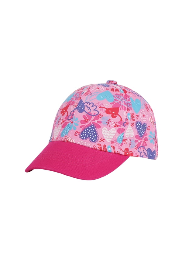Cotton Outdoor Toddler Girls Boys Plain Baseball Cap Baby Infant Structured Adjustable Hat for Kids Sun Hat (Pink)