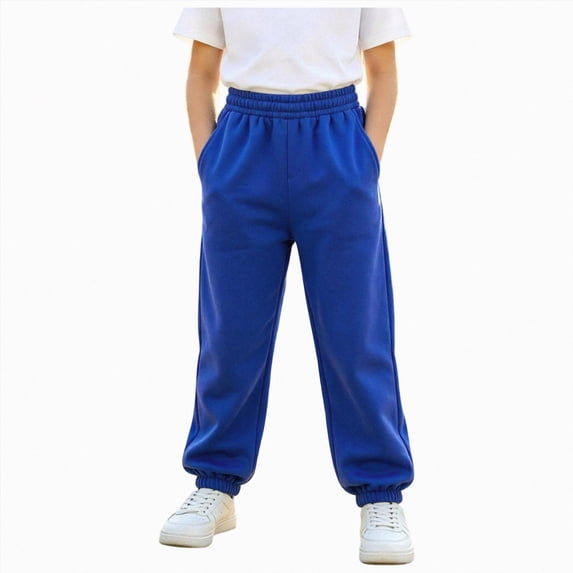felwors Girls Joggers, Comfy French Terry Sweatpants for Girls, Kids Joggers Girls, Lounge Sweat Pants