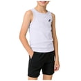 thumbnail image 1 of felwors Girls/Kids/Teen Quick Dry Tank Tops Undershirts Moisture Wicking Active Athletic Sleeveless Shirts (18-24 Months, White), 1 of 7