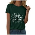 thumbnail image 1 of felwors Happy New Year Shirt for Women 2026 New Years Eve T-Shirt Countdown Fireworks Holiday Party Tops(Dark Green, XXL), 1 of 8