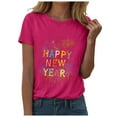 thumbnail image 1 of felwors Happy New Year Shirt for Women 2026 New Years Eve T-Shirt Countdown Fireworks Holiday Party Tops(Hot Pink, XL), 1 of 8