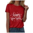 thumbnail image 1 of felwors Happy New Year Shirt for Women 2026 New Years Eve T-Shirt Countdown Fireworks Holiday Party Tops(Red, XL), 1 of 8