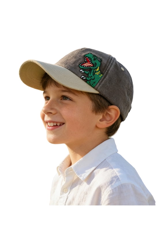 Kids Snapback Hat for Boys Girls Toddler Cap with Flat Brim (Coffee)