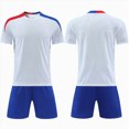 thumbnail image 1 of felwors Kids Soccer Jersey Set Training Team Uniform Shirt and Shorts(11-12 Years,White), 1 of 7
