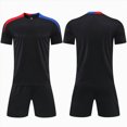 thumbnail image 1 of felwors Kids Soccer Jersey Set Training Team Uniform Shirt and Shorts(13-14 Years,Black), 1 of 4