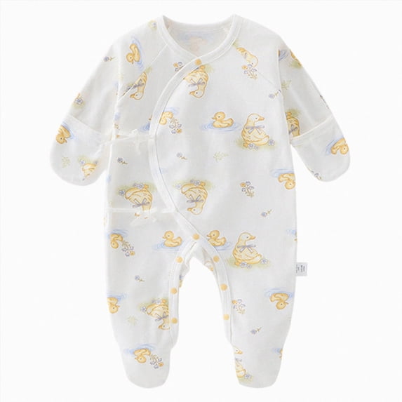 felwors Neutral Baby Clothes Boy Girl Footed Long Sleeve Onesie, Baby Boy's Girl's Outfits