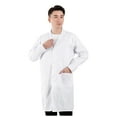 thumbnail image 1 of felwors Professional Lab Coat for Men, Long Medical Coat for Science Medical Doctor Nurse Student, Unisex White, L, 1 of 7
