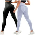 thumbnail image 1 of felwors Resistance Band Leggings for Women 2 Piece High Waist Workout Leggings Seamless Scrunch Lift Yoga Pants (Light Purple, L), 1 of 9