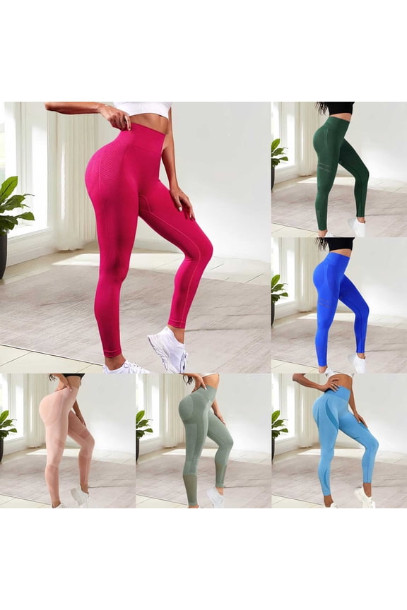 Seamless Workout Leggings for Women Gym Yoga Pants Scrunch Butt Lift Leggings High Waist Tummy Control(AG, S)
