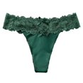 thumbnail image 1 of felwors Sexy Lace Women Panties Underpants Comfortable Soft Low Waist Cute Women Underwear Lady Lingerie(Green, M), 1 of 5