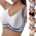 thumbnail image 1 of felwors Smoothing Bra Anti Sagging Wireless Push Up Bras for Women No Underwire Full Coverage Bra Comfy Bras for Women(Light Blue, XXL), 1 of 5