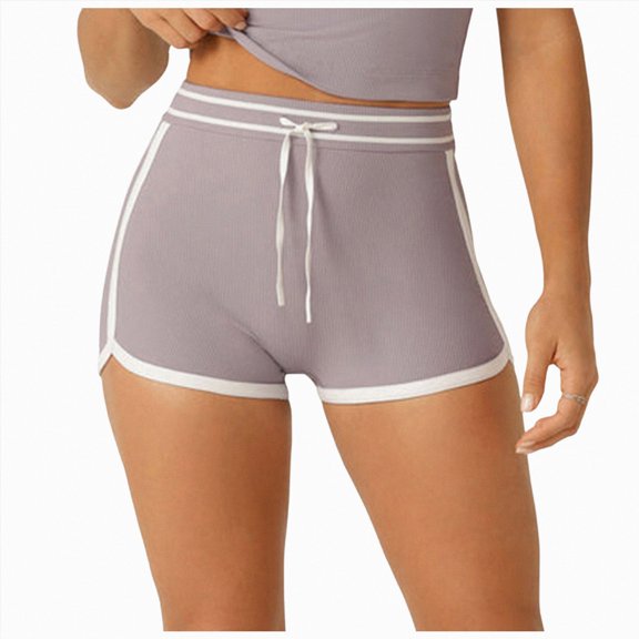 felwors Soft Comfort Lounge Shorts Super Soft Straight Dolphin Pants Elastic Stretch (Light Pink, L)