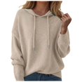 thumbnail image 1 of felwors Sweaters for Women Fall Winter Lightweight Warm Pullover Long Sleeve Crew Neck Wool Sweater Jumper Beige, L, 1 of 6