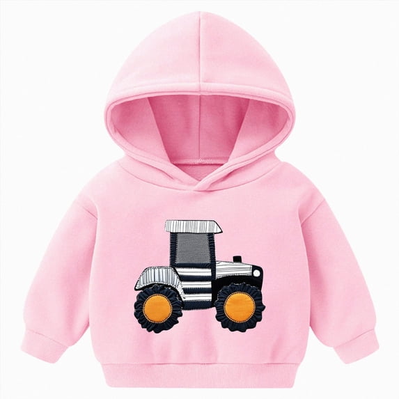 felwors Toddler Boy Sweatshirts Crewneck Long Sleeve Pullover Graphic Christmas Clothing (Pink,3-4 Years)
