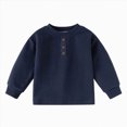 thumbnail image 1 of felwors Toddler Boys Henley Shirts Long Sleeve Tshirt for Kids (3-4 Years), 1 of 7