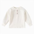 thumbnail image 1 of felwors Toddler Boys Henley Shirts Long Sleeve Tshirt for Kids (4-5 Years), 1 of 7