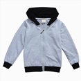 thumbnail image 1 of felwors Toddler Girl Boy Basic Plain Long Sleeve Lightweight Hood Jacket Cotton Hoodie Sweatshirt, 1 of 6