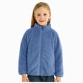 thumbnail image 1 of felwors Toddler Girls Boys Fleece Jacket Kids Polar Fleece Zipper Jacket Soft Fall Winter Warm Outerwear with Pockets, 1 of 7