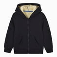 thumbnail image 1 of felwors Unisex Boys Girls Fleece Jacket Hoodie Sherpa Lined Zip Up Hooded Sweatshirt Kids Winter Jackets (Black,4-5 Years), 1 of 4