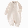 thumbnail image 1 of felwors Unisex Newborn Baby Jumpsuit Pure Cotton Long Sleeve Baby Outfit Soft Comfortable Baby Clothes for Boys and Girls, 1 of 7