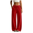 thumbnail image 1 of felwors Wide Leg Sweatpants Women Low Rise Baggy Sweatpants Y2K Drawstring Cotton Lounge Pants Womens Fall Fashion 2026 Wine for Size S, 1 of 6