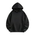 thumbnail image 1 of felwors Women Hoodies Oversized Fleece Long Sleeve Comfy Casual Basic Pullover Sweatshirts 2025 Fall Outfits Y2K Clothes Black, L, 1 of 5