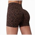 thumbnail image 1 of felwors Women's Invisible Butt Scrunch Shorts High Waisted Biker Shorts Gym Workout Yoga Running Shorts with Tummy Control Coffee for Size XS, 1 of 7