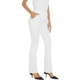 thumbnail image 1 of felwors Women's Stretchy Straight Leg Dress Work Pants Business Office Casual Slacks with Pockets White, L, 1 of 5