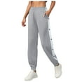 thumbnail image 1 of felwors Women's Tear Away Pants Side Split Snap Button Basketball Active Workout Joggers Light Gray, S, 1 of 8