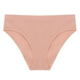 thumbnail image 1 of felwors Womens Comfort Revolution Modern Seamless Hi-cut Underwear, No-show Stretch Panties(Pink, XL), 1 of 5