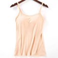 thumbnail image 1 of female Padded Bra Tank Top Women Spaghetti Cami Top Vests Female Camisole With Built In Bra, 1 of 7