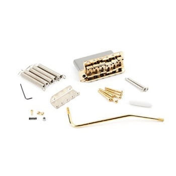 fender american vintage left handed stratocaster electric guitar tremolo bridge - gold